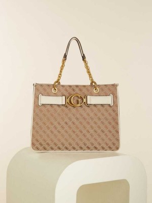 Light Brown Guess Aviana Women's Totes | 2975-YKJRN
