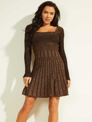 Light Green Guess Jules Flare Women's Dresses | 1850-JVGZA