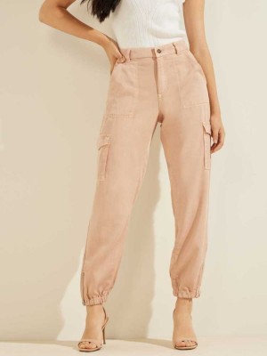 Light Multicolor Guess Eco Bowie Cargo Chino Women's Pants | 3420-LYPVA