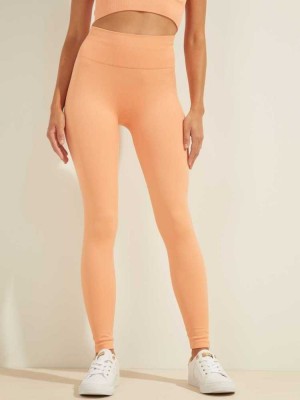 Light Orange Guess Alma Seamless Women's Leggings | 6894-WVFND