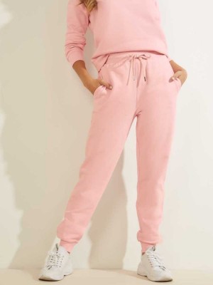 Light Pink Guess Eco Alene Women's Joggers | 1370-EWNJM