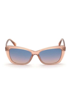 Light Pink Guess Lori Cat-Eye Women's Sunglasses | 6205-FVZMX