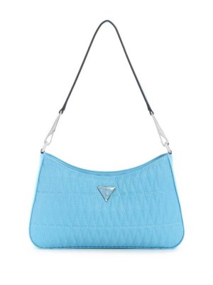 Light Turquoise Guess Layla Women's Shoulder Bags | 8643-KHJWA