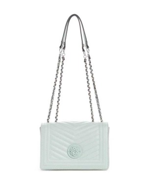 Light Turquoise Guess Lida Convertible Women's Crossbodies | 1507-OWMAS