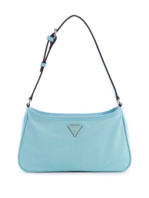 Light Turquoise Guess Little Bay Women's Shoulder Bags | 0617-FMCOQ