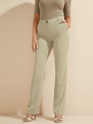 Mint Guess Maya Wide-Leg Genesis Women's Pants | 5279-KTZBC