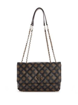 Multicolor Guess Cessily Faux-Leather Convertible Women's Crossbodies | 8590-GCNPU