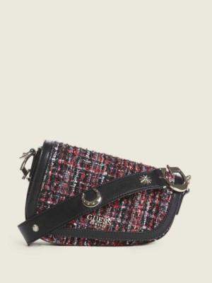 Multicolor Guess G-Dream Tweed Flap Women's Shoulder Bags | 2407-VHIFT