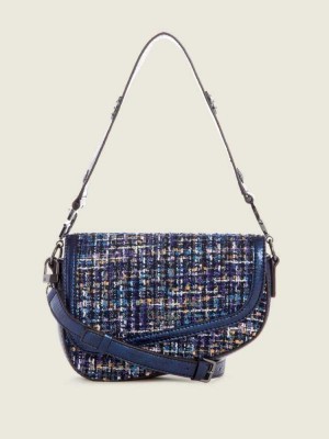 Multicolor Guess G-Dream Tweed Women's Shoulder Bags | 4359-ZCEDX