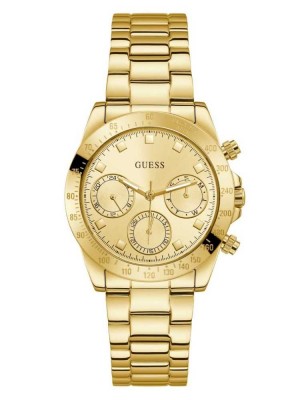 Multicolor Guess Gold-Tone Multifunction Women's Watches | 5648-RSODE