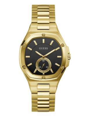 Multicolor Guess Gold-Tone and Black Analog Women's Watches | 8014-RFCHE