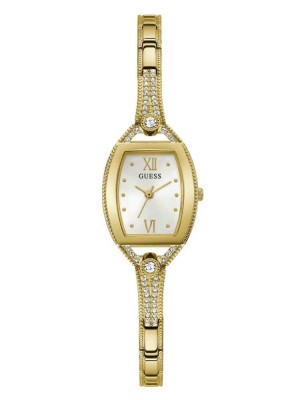Multicolor Guess Gold-Tone and Rhinestone Analog Women's Watches | 4718-YXNVI