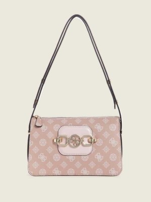 Multicolor Guess Hensely Logo Women's Shoulder Bags | 2351-VSMOE