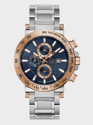 Multicolor Guess Multi-Tone Chronograph Men's Watches | 0498-GTLAY