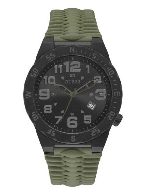 Multicolor Guess Olive And Black Multifunction Men's Watches | 6829-XICUD