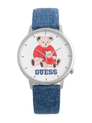 Multicolor Guess Originals Denim Bear Analog Women's Watches | 9658-VYMZT