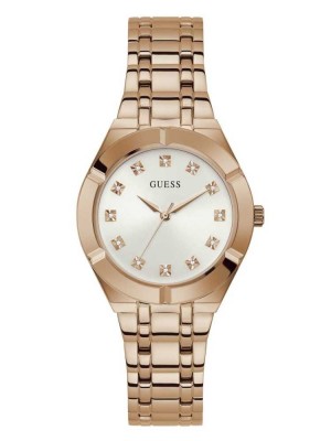 Multicolor Guess Rose Gold-Tone and Diamond Analog Women's Watches | 8972-KEYQP
