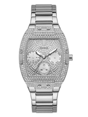 Multicolor Guess Silver-Tone Multifunction Women's Watches | 3178-XEZMU