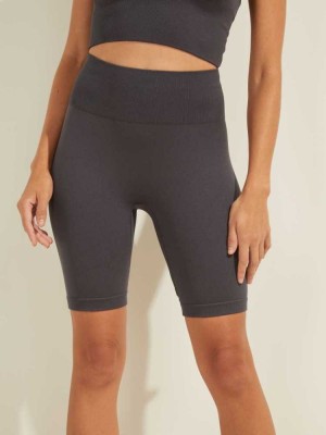 Navy Guess Alma Seamless Biker Women's Shorts | 4253-EICRV