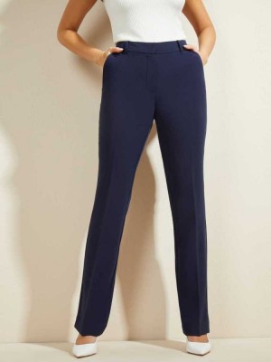 Navy Guess Winnie Genesis Women's Pants | 4625-MHGYP