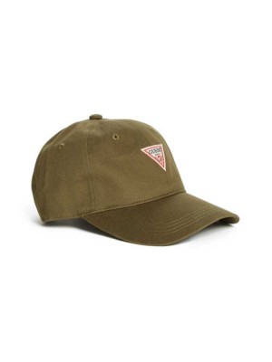 Olive Guess Logo Baseball Women's Hats | 1759-WGYHR