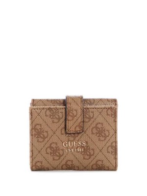 Orange Guess Alisa Petite Trifold Women's Wallets | 0724-LONGU