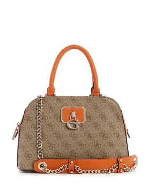 Orange Guess Alisa Small Girlfriend Women's Satchels | 6983-GYJWB