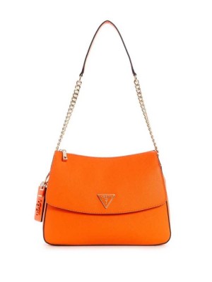 Orange Guess Cordelia Hobo Women's Shoulder Bags | 5397-HEXAN