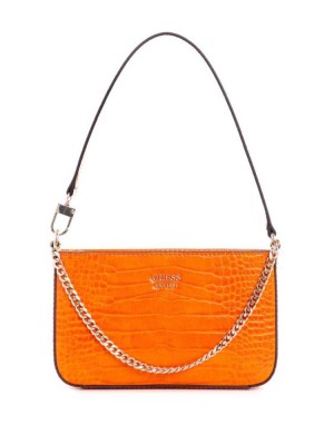 Orange Guess Katey Mini Women's Shoulder Bags | 1207-GNHUV