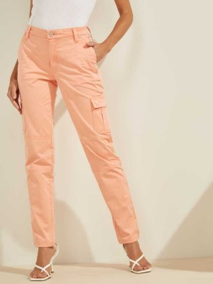 Orange Guess Sexy Cargo Women's Pants | 8145-XBVYP