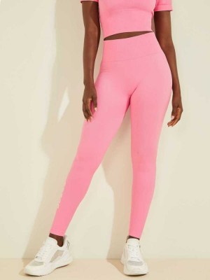 Pink Guess Alma Seamless Women's Leggings | 6708-PWOFN