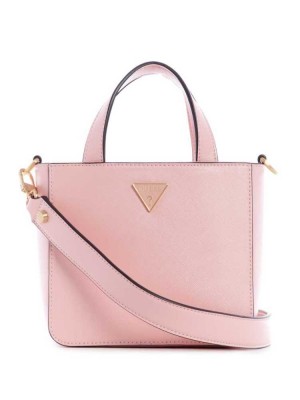 Pink Guess Layla Mini Women's Totes | 1392-FPYLG