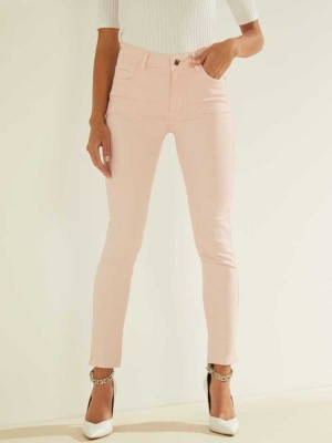 Pink Guess Pastel Sexy Curve Skinny Women's Jeans | 8450-QEUJF