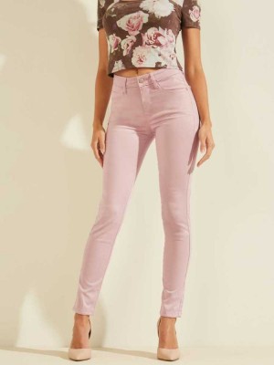 Pink Guess Pastel Sexy Curve Skinny Women's Jeans | 8302-VWMBS