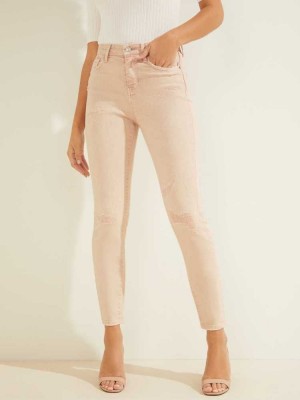 Pink Guess Super-High Rise Ultimate Skinny Women's Jeans | 2893-MGXVO