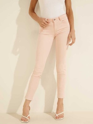Pink Guess Super-Stretch Curve X Skinny Women's Jeans | 0793-QFZDV