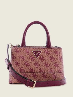 Purple Guess Cordelia Logo Mini Women's Satchels | 3851-TJURL