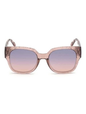 Purple Guess Logo Square Women's Sunglasses | 3870-CTWMG