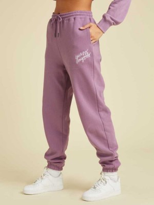 Purple Guess Originals Women's Sweatpants | 9374-SKTPM