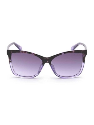 Purple Guess Purple Square Women's Sunglasses | 4965-QRFCI