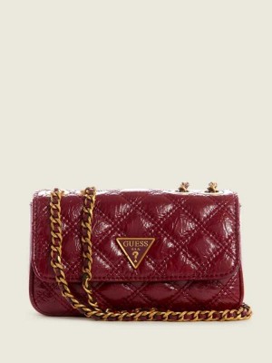 Red Guess Cessily Quilted Mini Convertible Women's Crossbodies | 2084-UMKHA
