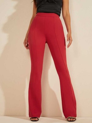 Red Guess Chloe Women's Pants | 2307-VQZHE