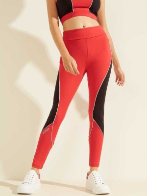 Red Guess Doreen Women's Leggings | 9031-WDVUY