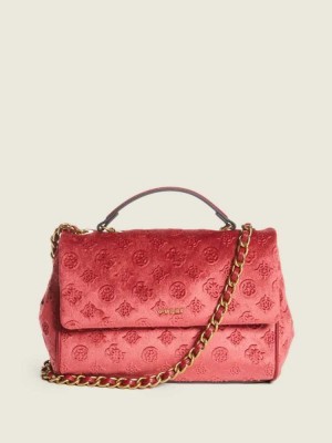 Red Guess Kimi Logo Convertible Women's Crossbodies | 2740-ZIOVR
