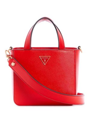 Red Guess Layla Mini Women's Totes | 9654-CFSDU
