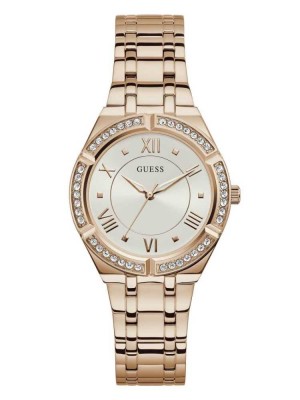 Rose Gold Guess Rose Gold-Tone Analog Women's Watches | 8413-AYBSL
