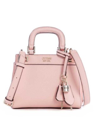 Rose Pink Guess Katey Mini Women's Satchels | 5480-XTFJN