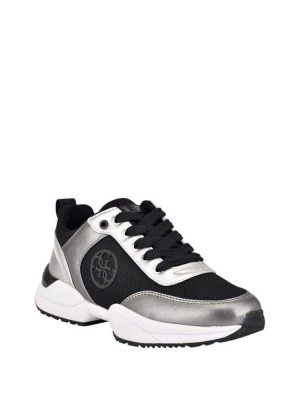 Silver Guess Bridell Quattro-G Women's Sneakers | 8763-BJZLP