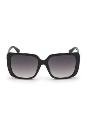 Silver Guess Nelly Oversized Square Women's Sunglasses | 0637-UBHPW