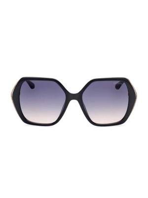 Silver Guess Oversized Square Women's Sunglasses | 2186-OHLAP